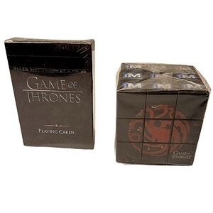 GAME OF THRONES HBO Canada Playing Cards + Rubix Cube Set